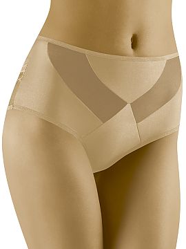 Wolbar Mutandine Donna WB135 Vita Alta, Beige, Taglia L – Invisibili E Comode In Cotone - 4